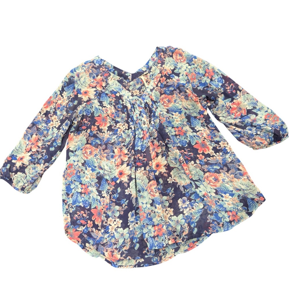 Floral women’s Button‎ Down Top